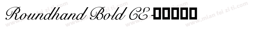 Roundhand Bold CE字体转换